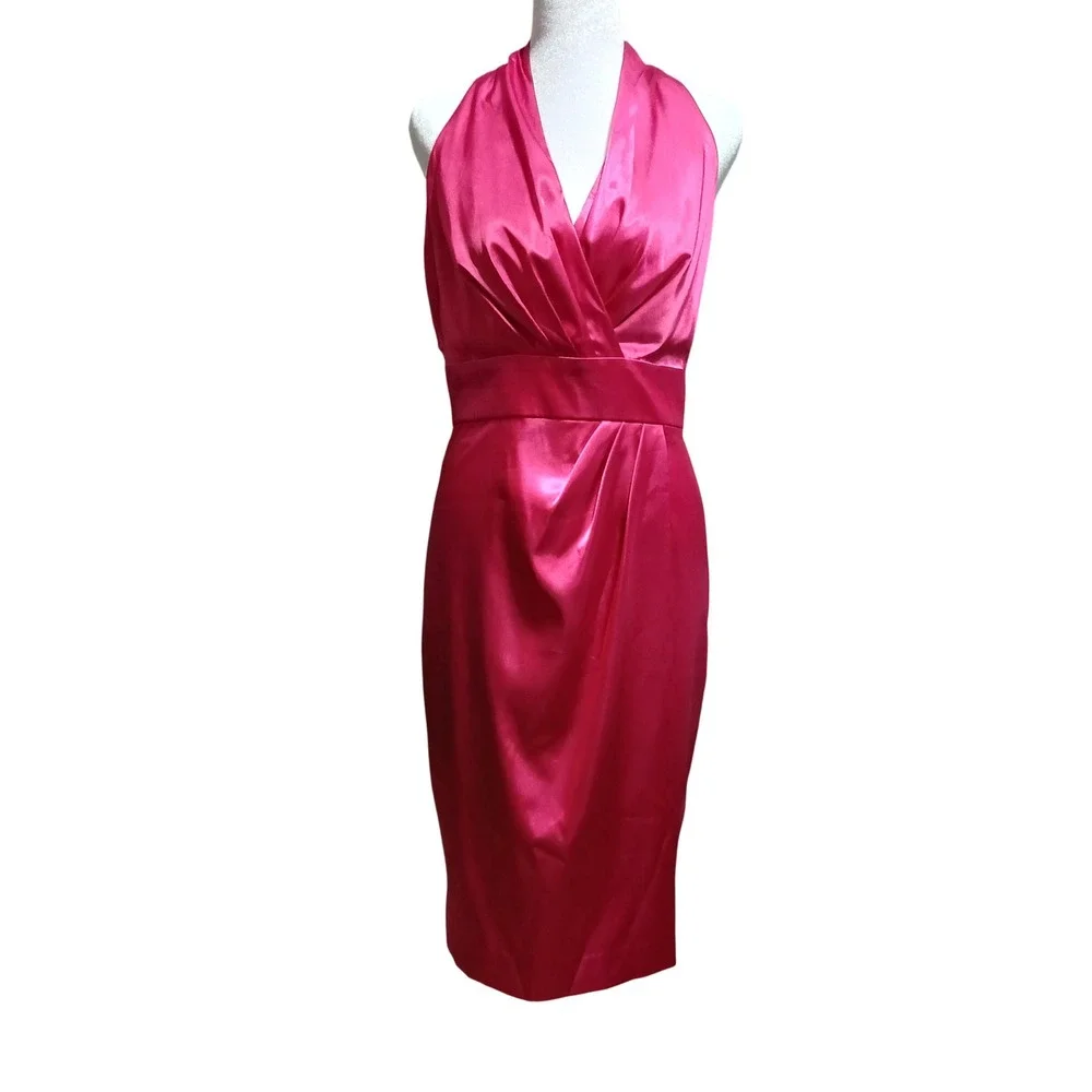 artsy cocktail dresses ASHLEYlauren 4760 Plunging Beaded Dress 26-June By the way Cute Pink Christmas Dresses Size:8.5 US (7.5 UK)